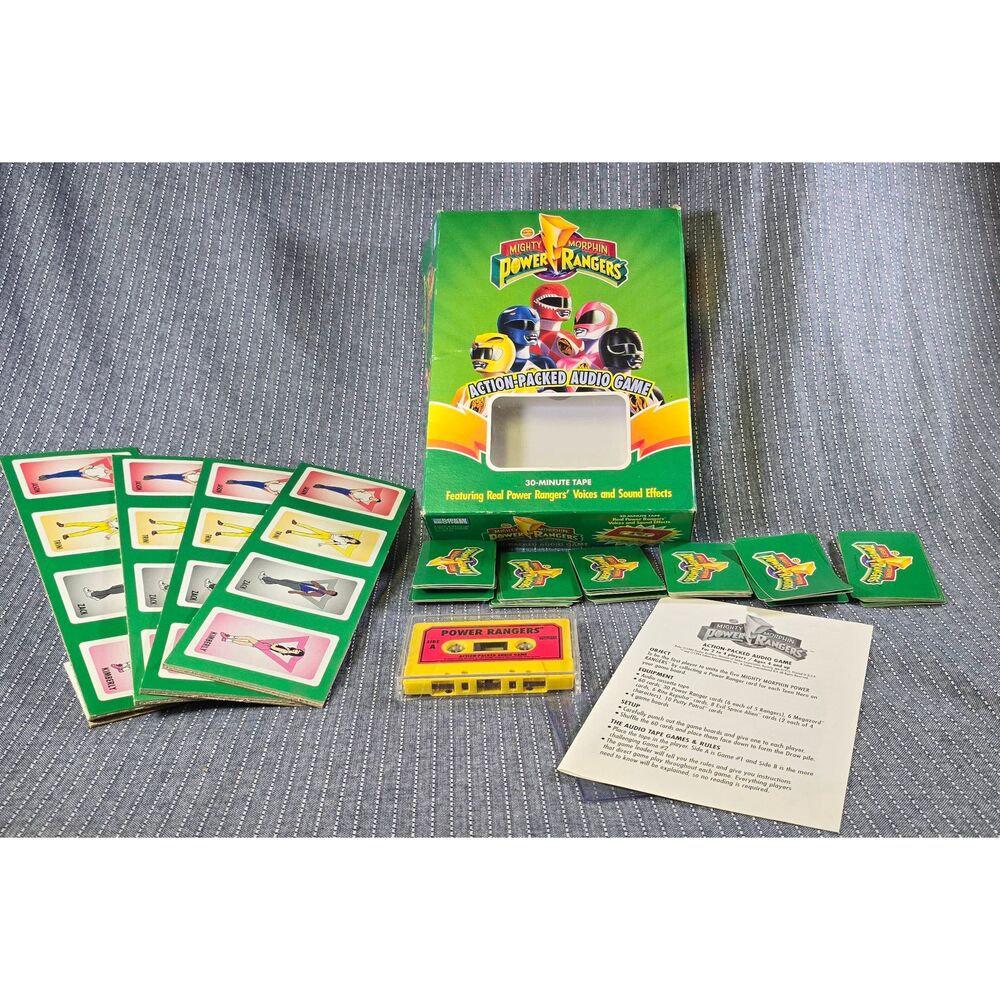 Parker Brothers Toys Vintage 1994 Mighty Morphin Power Rangers Action-Packed Aud